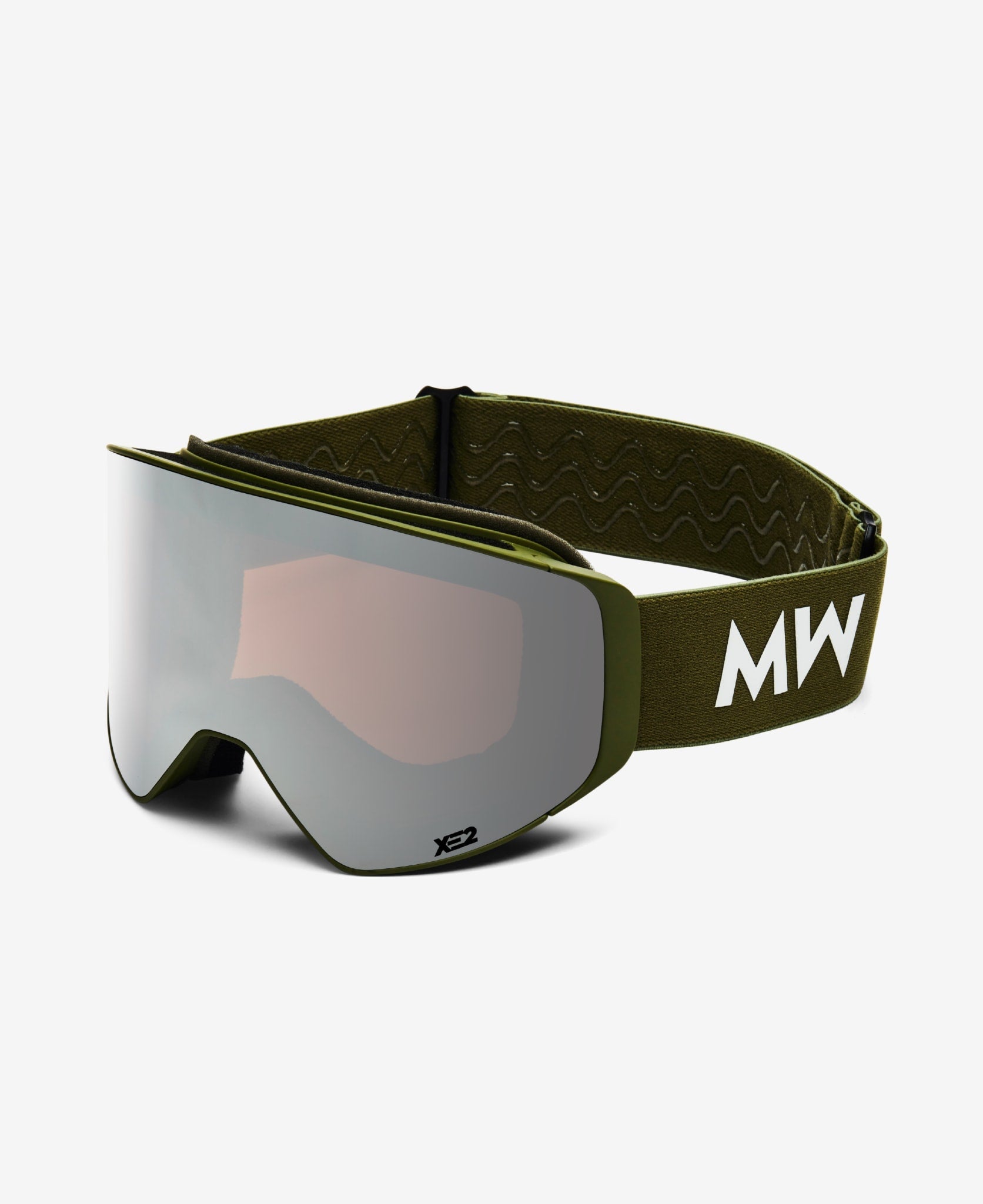 CLEAR XE2 - Army Silver Mirror - Ski Goggles ⎪ MESSYWEEKEND