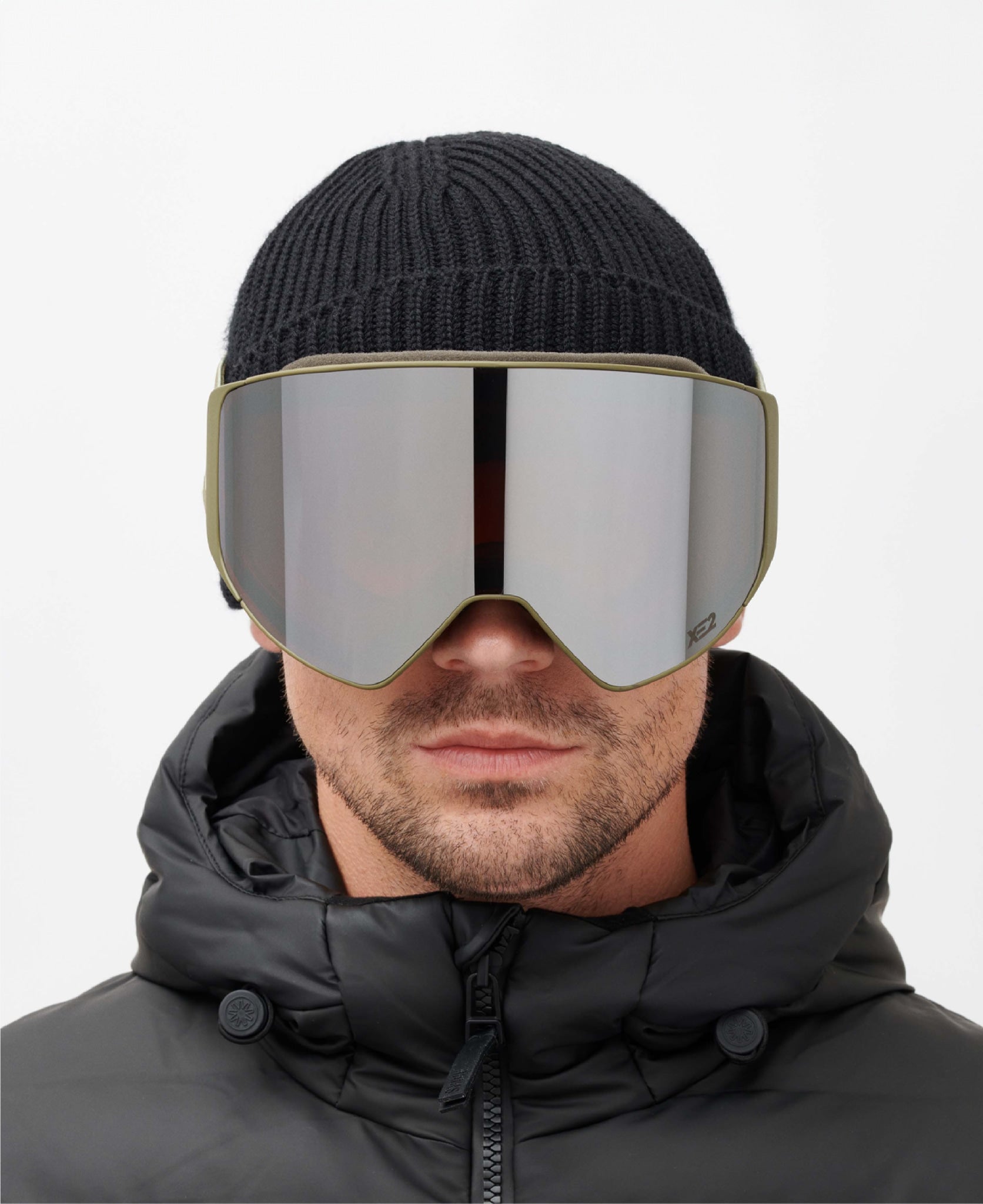 CLEAR XE2 - Army Silver Mirror - Ski Goggles ⎪ MESSYWEEKEND