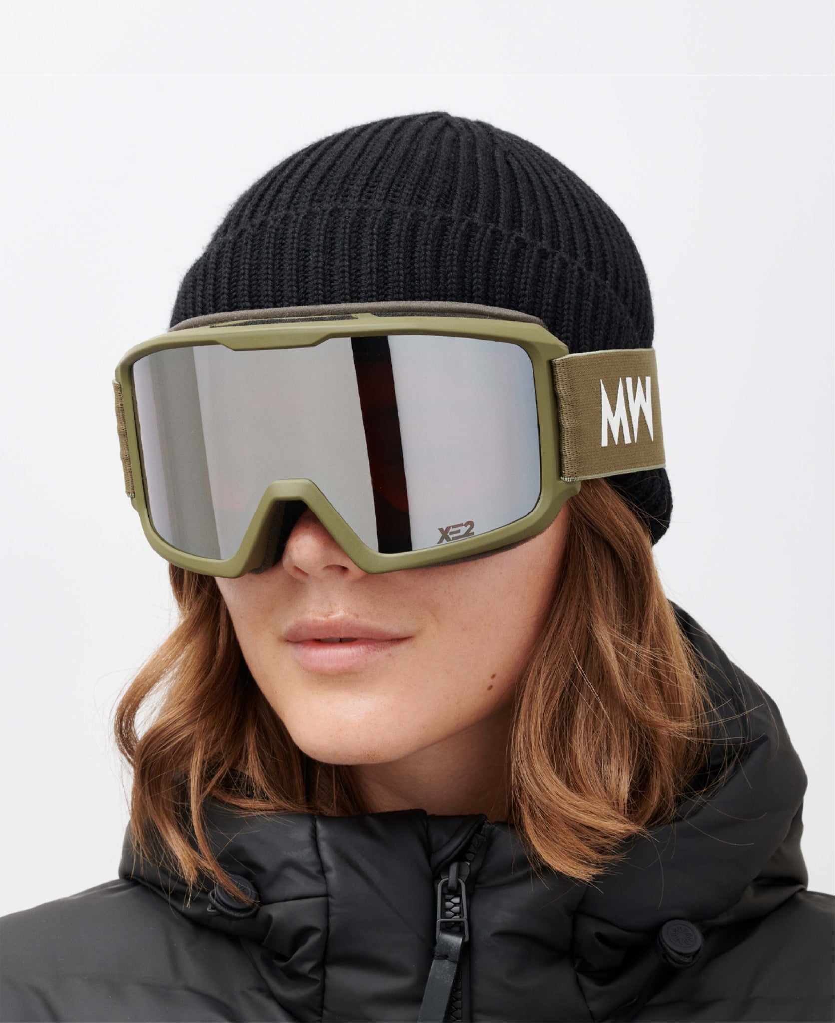 FERDI - Army Silver Mirror - Ski Goggles ⎪ MESSYWEEKEND