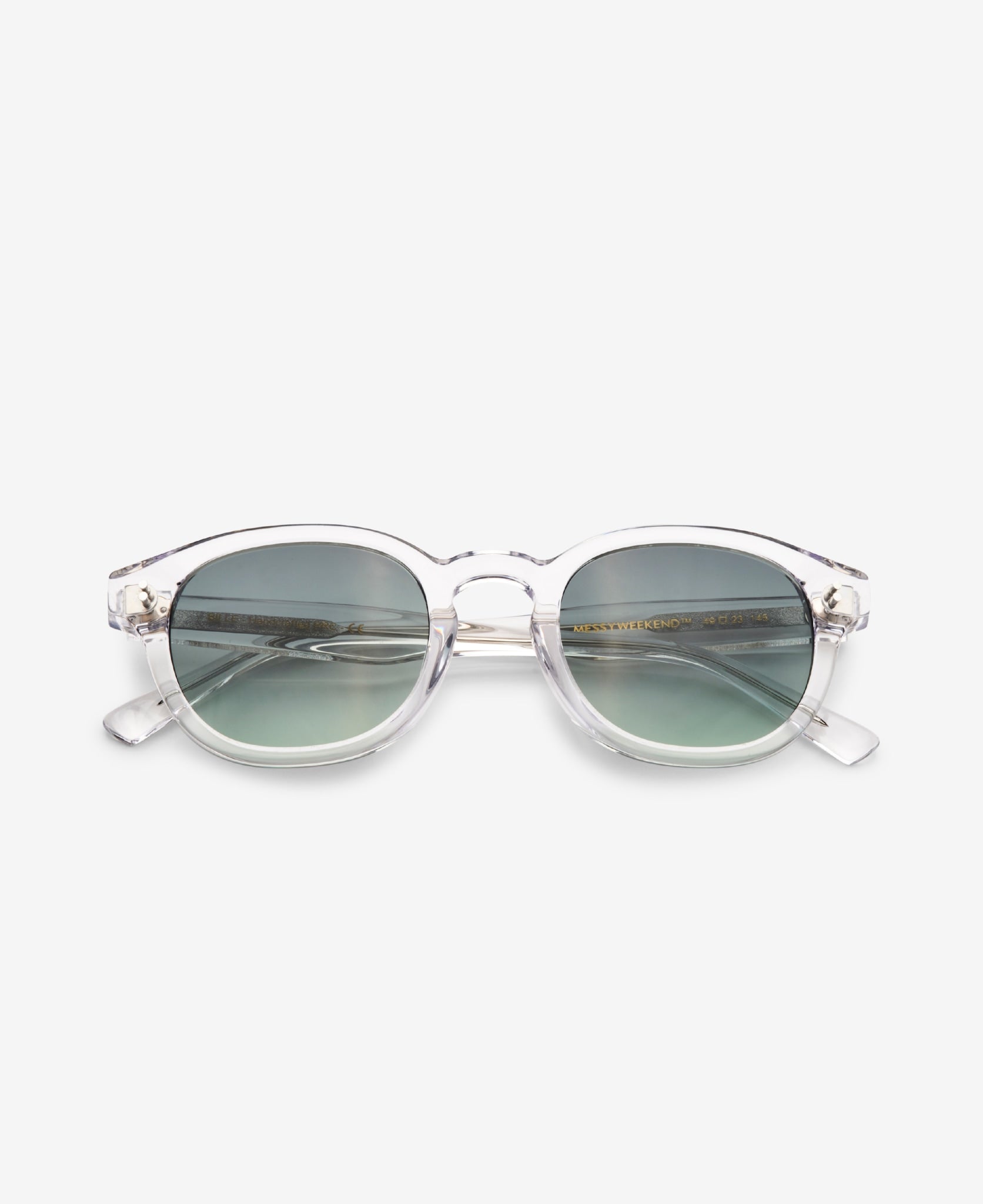 BILLE Crystal, Green Lens – Round Sunglasses |MESSYWEEKEND